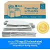 Reli. Paper Bags w/Handles, White | Assorted Large Sizes | 75 Pcs (25 Each Size) – Bulk | 8×4.25×10-10x5x13-16x6x12 | White Paper Bag Combo Pack | Retail Bags/Shopping, Gifts