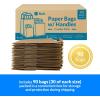 Reli. Paper Bags with Handles, Kraft | 90 Pcs Total (30 Pcs Each Size) – Bulk | Paper Bag Combo Pack – 7×3.15×8-8×4.5×10.25-10x5x13 | Retail, Shopping, Gifts & Business