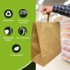 Reli. Paper Grocery Bags w/Handles (100 Pcs, Bulk)(12″x7″x14″) Large Paper Grocery Bags with Handles – Heavy Duty 57 Lbs Basis – Shopping, Takeout/To Go, Retail (Brown/Kraft)