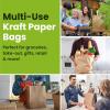 Reli. Paper Grocery Bags w/Handles (100 Pcs, Bulk)(12″x7″x14″) Large Paper Grocery Bags with Handles – Heavy Duty 57 Lbs Basis – Shopping, Takeout/To Go, Retail (Brown/Kraft)