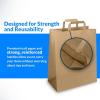 Reli. Paper Grocery Bags with Handles | 55 Pcs Bulk | 12″x7″x17″ | Kraft Brown Paper Bags, Large | Use for Grocery, Take-Out, Restaurant, Retail, Shopping