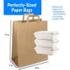 Reli. Paper Grocery Bags with Handles | 55 Pcs Bulk | 12″x7″x17″ | Kraft Brown Paper Bags, Large | Use for Grocery, Take-Out, Restaurant, Retail, Shopping