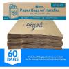 Reli. Paper Shopping Bags w/Handles | 60 Pcs | Large 16″x6″x12″ | Kraft Brown Paper Bags with Handles | Printed Thank You, Large | Take Out/To Go, Retail, Shopping Tote, Restaurant, Grocery