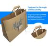Reli. Paper Shopping Bags w/Handles | 60 Pcs | Large 16″x6″x12″ | Kraft Brown Paper Bags with Handles | Printed Thank You, Large | Take Out/To Go, Retail, Shopping Tote, Restaurant, Grocery