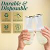 Reli. Plastic Champagne Flutes (50 Pack, 9oz) Clear w/Gold Rim, Stemless | Disposable Champagne Flutes for Champagne, Mimosa, Cocktail, Wedding | BPA-Free Champagne Glasses Plastic, Shatterproof