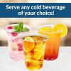 Reli. Plastic Cups 12 oz (200 Pack) | Clear Plastic Cups Disposable | PET Clear Disposable Bulk | 12 oz PET Containers for Iced Coffee, Smoothies, Cold Drinks, Party