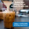 Reli. Plastic Cups with Lids 20 oz | 50 Sets | Clear Plastic Cups with Lids | To Go, Leak Proof | Use for Smoothies, Iced Coffee
