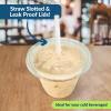 Reli. Plastic Cups with Lids 9 oz (200 Sets) | Clear Plastic Cups with Lids | 9 oz Disposable PET Bulk | PET Container Clear with Flat Tops for Party, Desserts, Coffee, To Go Drinks(9 oz (Pack of 3))