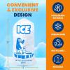 Reli. Plastic Ice Bags 10 lb (125 Pack) Cotton Drawstring | 12″x21″ Reusable Heavy Duty Bags for Ice Machine, Freezer Storage | Clear, Freezer Safe (1.5 Mil)(125)