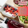Reli. Plastic Juice Bottles [15 Pack] [12 oz] Round Plastic Juice Bottles with Caps & Sticker Labels | Clear, Empty for Juicing 12oz | Disposable, Reusable Containers for Juicing, Smoothies