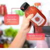 Reli. Plastic Juice Bottles [15 Pack] [12 oz] Round Plastic Juice Bottles with Caps & Sticker Labels | Clear, Empty for Juicing 12oz | Disposable, Reusable Containers for Juicing, Smoothies