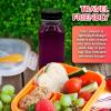 Reli. Plastic Juice Bottles [24 Pack] [8 oz] Square Plastic Juice Bottles with Caps & Sticker Labels | Clear, Empty for Juicing 8oz | Disposable, Reusable Containers for Juicing, Smoothies