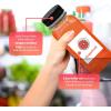 Reli. Plastic Juice Bottles [48 Bulk Pack] [8 oz] Square Plastic Juice Bottles with Caps & Sticker Labels | Clear, Empty for Juicing 8oz | Disposable, Reusable Containers for Juicing, Smoothies(48)