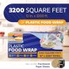 Reli. Plastic Wrap for Food (12″ x 3200 SQ. FT. – Bulk Roll) Cling Wrap with Slide Cutter | Clear, Kitchen Use Plastic Wrap/Cling Film for Food Service | Microwave Safe(12″ x 3200′)