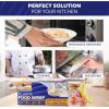 Reli. Plastic Wrap for Food (12″ x 3200 SQ. FT. – Bulk Roll) Cling Wrap with Slide Cutter | Clear, Kitchen Use Plastic Wrap/Cling Film for Food Service | Microwave Safe(12″ x 3200′)