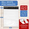 Reli. Poly Mailers 19×24 | 250 Pcs Bulk | Large Poly Mailers/Shipping Bags | Plastic Mailing Bags/Poly Bags for Shipping | Non-Padded Polymailers, Self Sealing Mailers, Bulk (White)