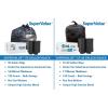 Reli. Premium 50 Gallon Trash Bags | 150 Count | Made in USA | Heavy Duty | Bulk | SuperValue | Black Multi-Use Garbage Bags