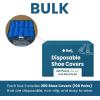Reli. Shoe Covers, Disposable | 200 Pack (100 Pairs) – One Size Fits All | Non Slip, Disposable Shoe Covers for Indoors | Disposable Booties Shoe Protector – Waterproof, Plastic Single Use | Blue