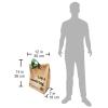 Reli. Shopping Bags, Reusable (250 Count Bulk; 2.25 mil Thick) | Recyclable Kraft Shopping Bags for Restaurant, Take Out, Retail, Grocery | (12″ L x 6.75″ W x 14″ H) (Brown)
