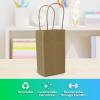 Reli. Small Gift Bags with Handles (55 Pack)(3.5×2.4×6.25″) | Brown Paper Gift Bags with Handles, Kraft Paper | Multi-Purpose for Shopping, Retail, Gifts, Takeout, DIY Party Favors