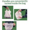 Reli. Take Out/To Go Bags (500 Count Bulk) (Medium 20″ L x 9.5″ W x 12″ H) White Carry Out Shopping Bag, Die Cut Handle, Square Bottom, Reusable – Food Service, Restaurant, Catering, Delivery