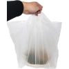 Reli. Take Out/To Go Bags (500 Count Bulk) (Medium 20″ L x 9.5″ W x 12″ H) White Carry Out Shopping Bag, Die Cut Handle, Square Bottom, Reusable – Food Service, Restaurant, Catering, Delivery