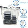 Reli. Tamper Evident To Go Bags (100 Pcs)(Large 21″L x9″W x16.25″H) Clear Plastic Bags w/Handles, Reusable To Go Bag/Carry Out for Take Out, Delivery, Restaurant | Adhesive Seal, Tamper Proof