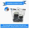 Reli. Tamper Evident To Go Bags (100 Pcs)(Large 21″L x9″W x16.25″H) Clear Plastic Bags w/Handles, Reusable To Go Bag/Carry Out for Take Out, Delivery, Restaurant | Adhesive Seal, Tamper Proof
