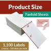 Reli. Thermal Shipping Labels (1100 Pack) 4×6 Thermal Labels | Fanfold, Direct Heat Printer Paper | Shipping Stickers Compatible w/Rollo & Most ThermalPrinters (4″x6″, White)