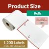 Reli. Thermal Shipping Labels (1200 Sheets) 4×6 Thermal Label Rolls | Direct Heat Printer Paper | Shipping Stickers Compatible w/Rollo & Most ThermalPrinters (4 Rolls, 4″x6″, White)
