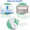 Reli. Toilet Seat Covers (2000 Pcs, 8 Packs of 250) | Disposable Toilet Seat Cover – Flushable – 14×16″ (Half-Fold) | Paper Liners for Restroom, Bathroom, Travel, Camping, Kids Potty Training