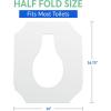 Reli. Toilet Seat Covers (2000 Pcs, 8 Packs of 250) | Disposable Toilet Seat Cover – Flushable – 14×16″ (Half-Fold) | Paper Liners for Restroom, Bathroom, Travel, Camping, Kids Potty Training