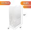 Reli. White Lunch Bags (125 Pack) | 6 lb White Paper Lunch Bags, Luncheon Sacks for Snacks and Gifts | Medium Size, Kraft Paper | Multipurpose for Lunch, Snacks, Gifts, Arts & Crafts, DIY