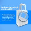 Reli. White Paper Bags | 110 Pcs Bulk | 8″x4.5″x10.25″ | White Paper Bags With Handles | Kraft, Small Gifts, Shopping, Retail, Merchandise
