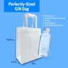 Reli. White Paper Bags | 110 Pcs Bulk | 8″x4.5″x10.25″ | White Paper Bags With Handles | Kraft, Small Gifts, Shopping, Retail, Merchandise