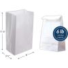 Reli. White Paper Bags | 500 Count | Paper Lunch Bags Ideal for Small Lunches and Crafts | Perfect for Sandwiches and Snacks