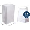 Reli. White Paper Bags | 500 Count | Paper Lunch Bags Ideal for Small Lunches and Crafts | Perfect for Sandwiches and Snacks(4 LB | White | 500 Pack)