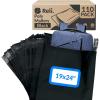 Reli. (110 Pcs) Poly Mailers 19×24″, Black | Large Shipping Bags for Small Business | Mailing Bags for Shipping | Packaging for Clothing | Non-Padded Envelopes/Polybags, Self Sealing