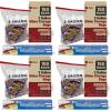 Reli. 2 Gallon Slider Bags (150 Count) 13×15 inch Jumbo Food Storage Bags, 2 Gallon | Slider, Write on Label | Bulk 2Gal Sliding Storage | Extra Large Clear w/Red Sliding Closure for Food(2 Gallons (13×15 inch) (Pack of 4))