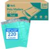 Reli. (220 Pcs) 10×13″ Poly Mailers, Teal | Shipping Bags for Clothing | Teal Poly Bags for Shipping, Small Business | Mailing/Packaging – 10×13 Inch | Non-Padded Envelopes, Self Sealing