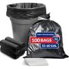 Reli. 55 Gallon Trash Bags Heavy Duty (100 Count) | Black | Twist Ties Included | Extra Tough, Leak-Proof Garbage Bags | Ideal for Large Clean Ups