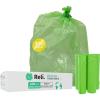 Reli. Biodegradable 40-45 Gallon Trash Bags | 100 Count | ASTM D6954 | Green | Eco-Friendly | Oxobiodegradable Under Certain Conditions (See Product Description)