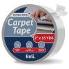 Reli. Carpet Tape | 2″ x 15 Yards | Double Sided Carpet Tape for Hardwood Floors | Heavy Duty Keeps Rug in Place | Indoor/Outdoor Rug Sticker for Hardwood, Laminate, Concrete (White)
