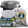 Reli. Contractor Garbage Bags 55 Gallon | 20 Trash Bags | Heavy Duty | Clear Contractor