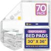 Reli. Disposable Bed Pads (70 Pack) | 30″ x 36″ | XL Bed Pads Disposable Adult | Incontinence Bedpads w/ Non-Slip Adhesives | Absorbent Peepads for Adults, Seniors, Puppy | Waterproof Underpads
