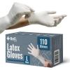 Reli. Latex Gloves, Large (110 Count) | Disposable | Powder-Free | White Gloves, Non-Sterile | All Purpose – Cleaning, Automotive, Cooking, Industrial, Laboratory | Single Use (Large)
