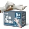 Reli. Latex Gloves, Large (550 Bulk Pack) | Disposable | Powder-Free | White Gloves, Non-Sterile | All Purpose for Cleaning, Automotive, Cooking, Industrial, Laboratory | Single Use (Large)