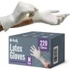 Reli. Latex Gloves, Medium (220 Count) | Disposable | Powder-Free | White Gloves, Non-Sterile | All Purpose – Cleaning, Automotive, Cooking, Industrial, Laboratory | Single Use (Medium)