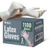 Reli. Latex Gloves, Small (1100 Bulk Pack) | Disposable | Powder-Free | White Gloves, Non-Sterile | All Purpose for Cleaning, Automotive, Cooking, Industrial, Laboratory | Single Use (Small)