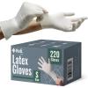 Reli. Latex Gloves, Small (220 Count) | Disposable | Powder-Free | White Gloves, Non-Sterile | All Purpose – Cleaning, Automotive, Cooking, Industrial, Laboratory | Single Use (Small)